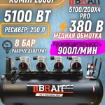 htmlОбзор воздушного компрессора Denzel BCW3000-T/100