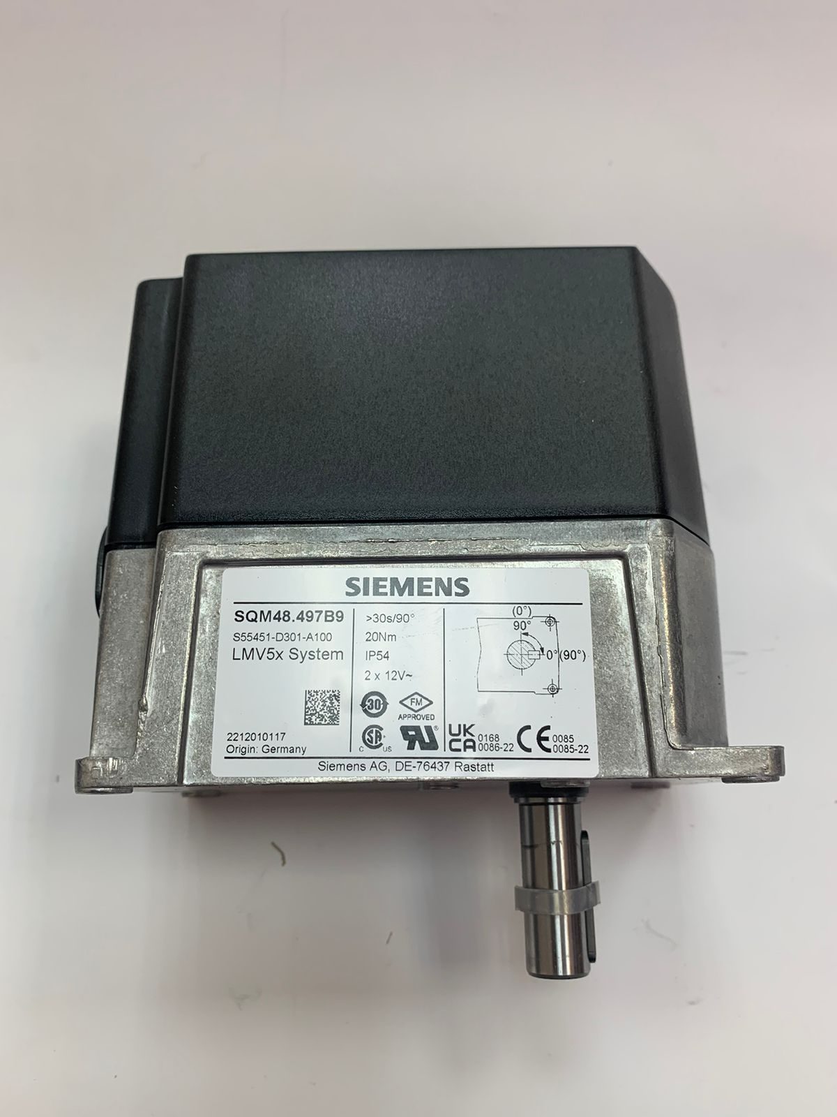 Конструкция и ключевые элементы сервопривода Siemens SQM40.261A11